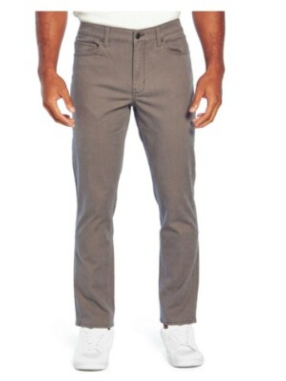 Gap Men's Slim Fit Stretch 5-Pocket Cotton Twill Pant, Grey Men Size 38x30  NWT